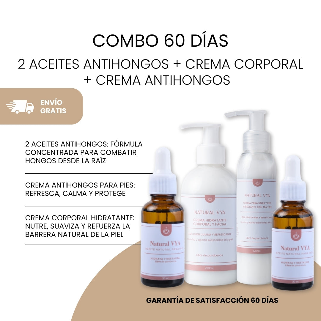 COMBO ANTIHONGOS Crema + Aceite