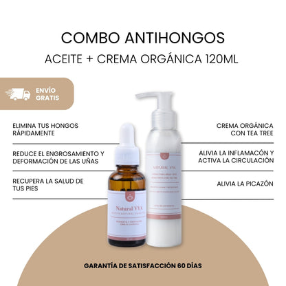 COMBO ANTIHONGOS Crema + Aceite