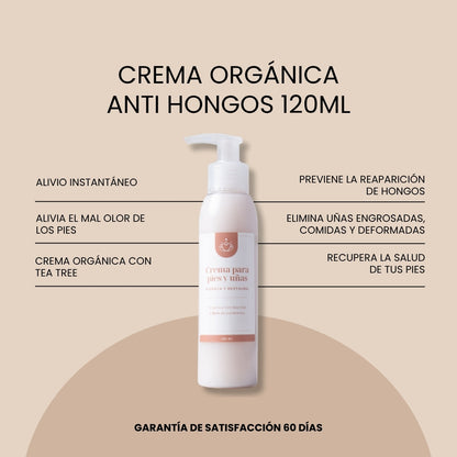 Crema Organica Antihongos PLUS - 120ml.