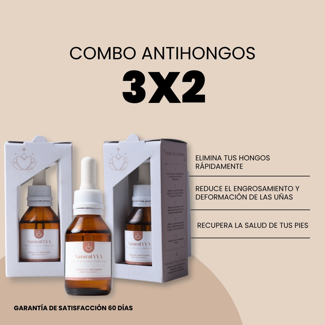 Aceite Antihongos para PIES 3x2