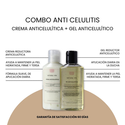 COMBO ANTICELULITIS ( Gel de Ducha + Crema)