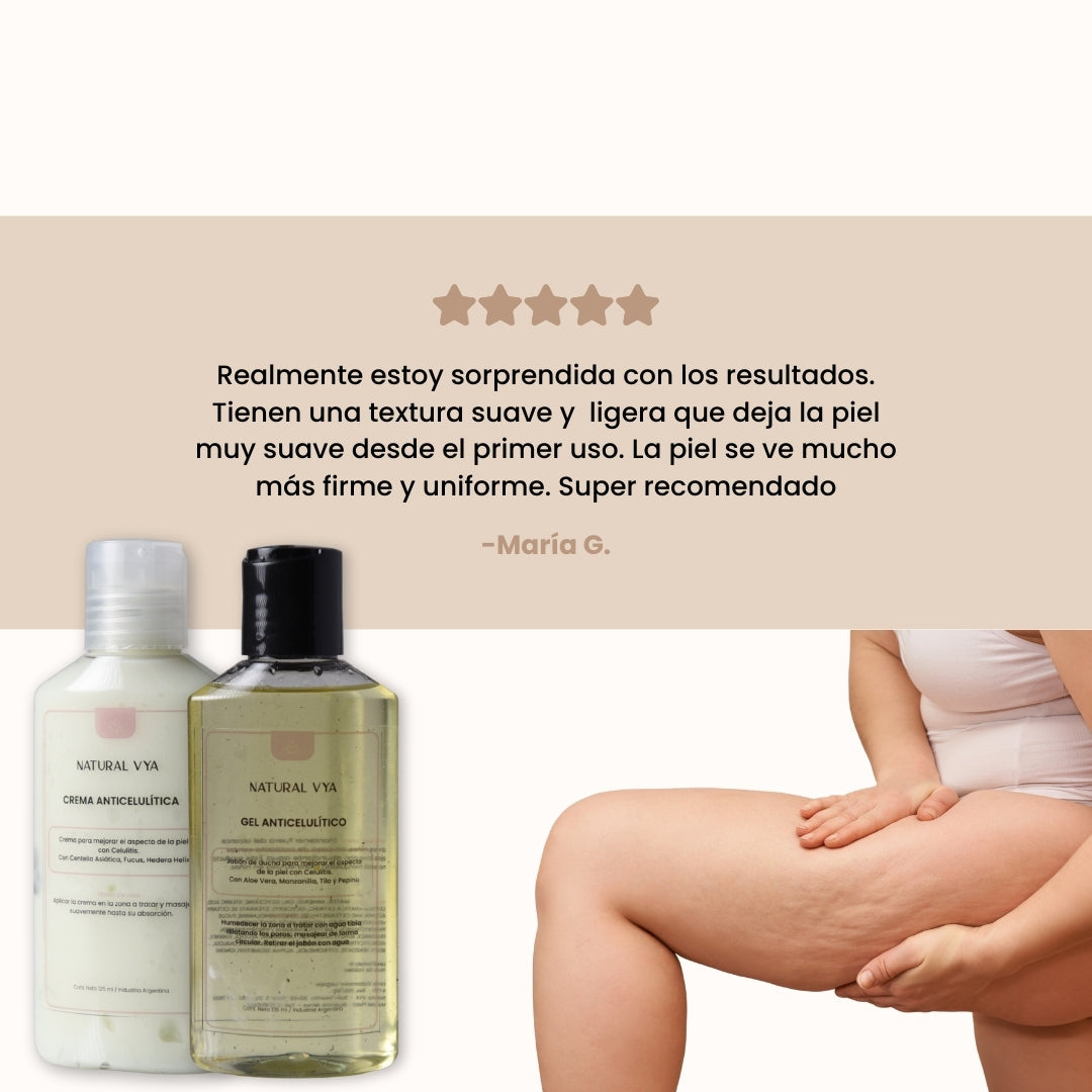 COMBO ANTICELULITIS ( Gel de Ducha + Crema)