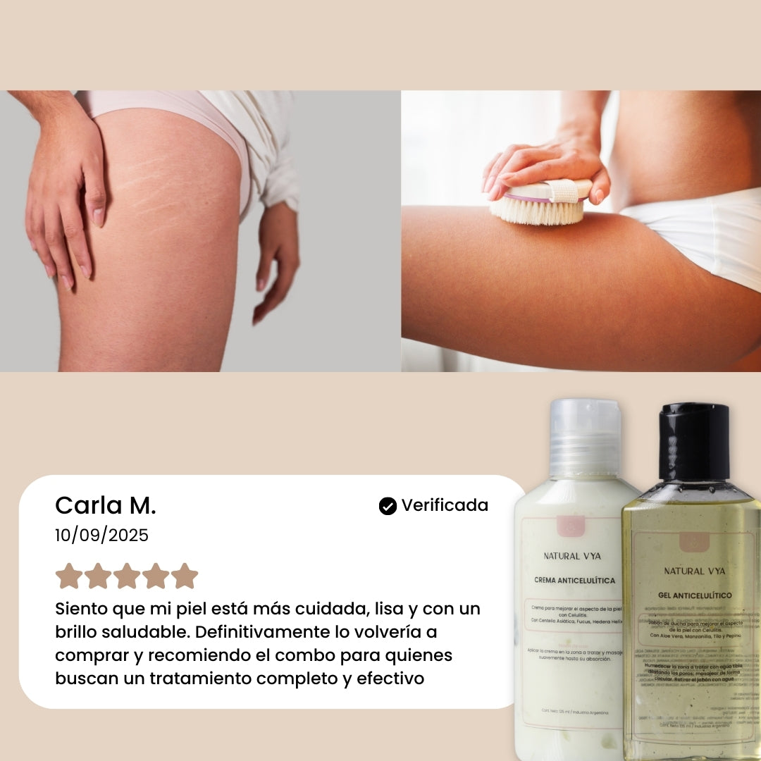COMBO ANTICELULITIS ( Gel de Ducha + Crema)
